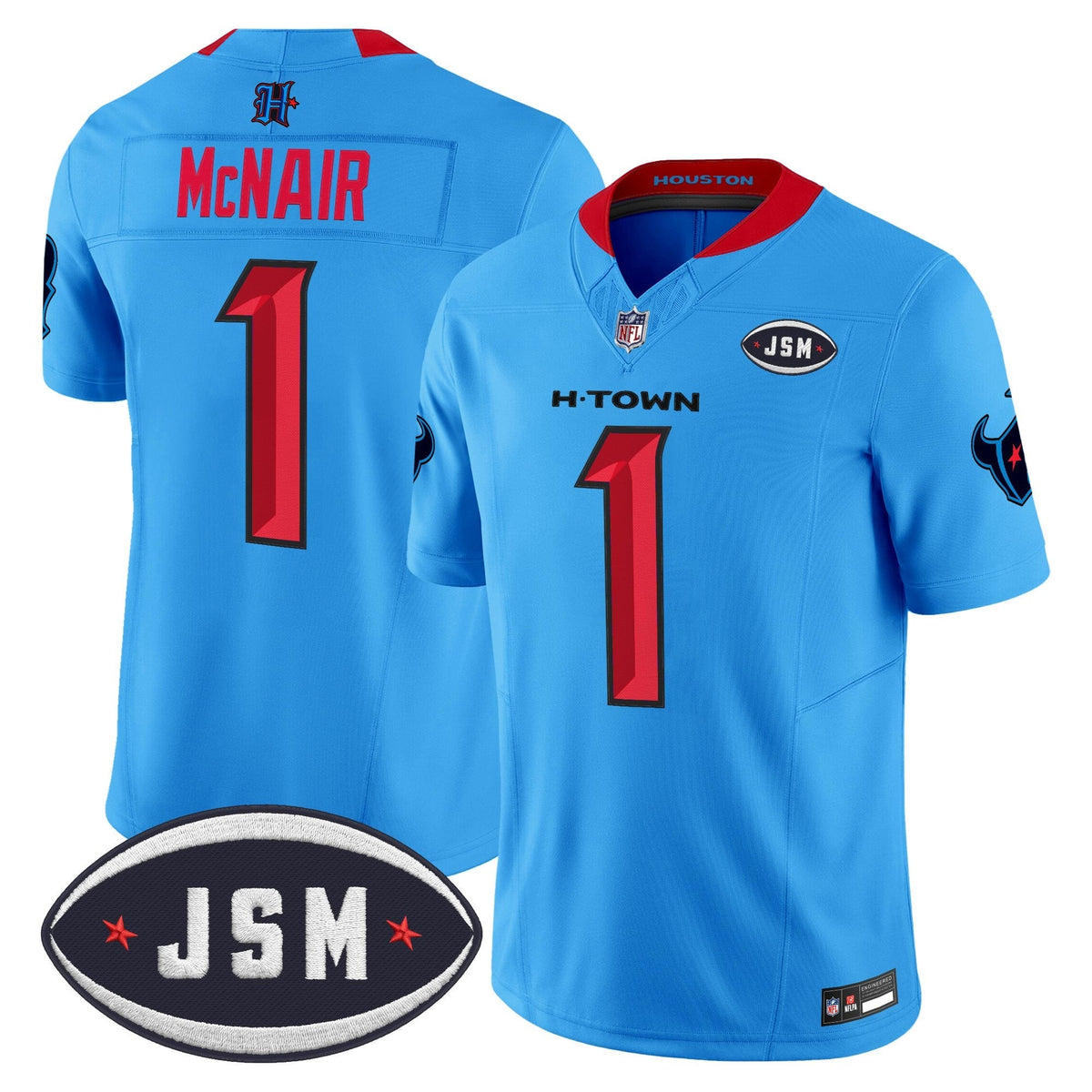 Houston Texan Janice McNair Memorial Patch Vapor Limited Jersey - Stitched-Cuztomshoes