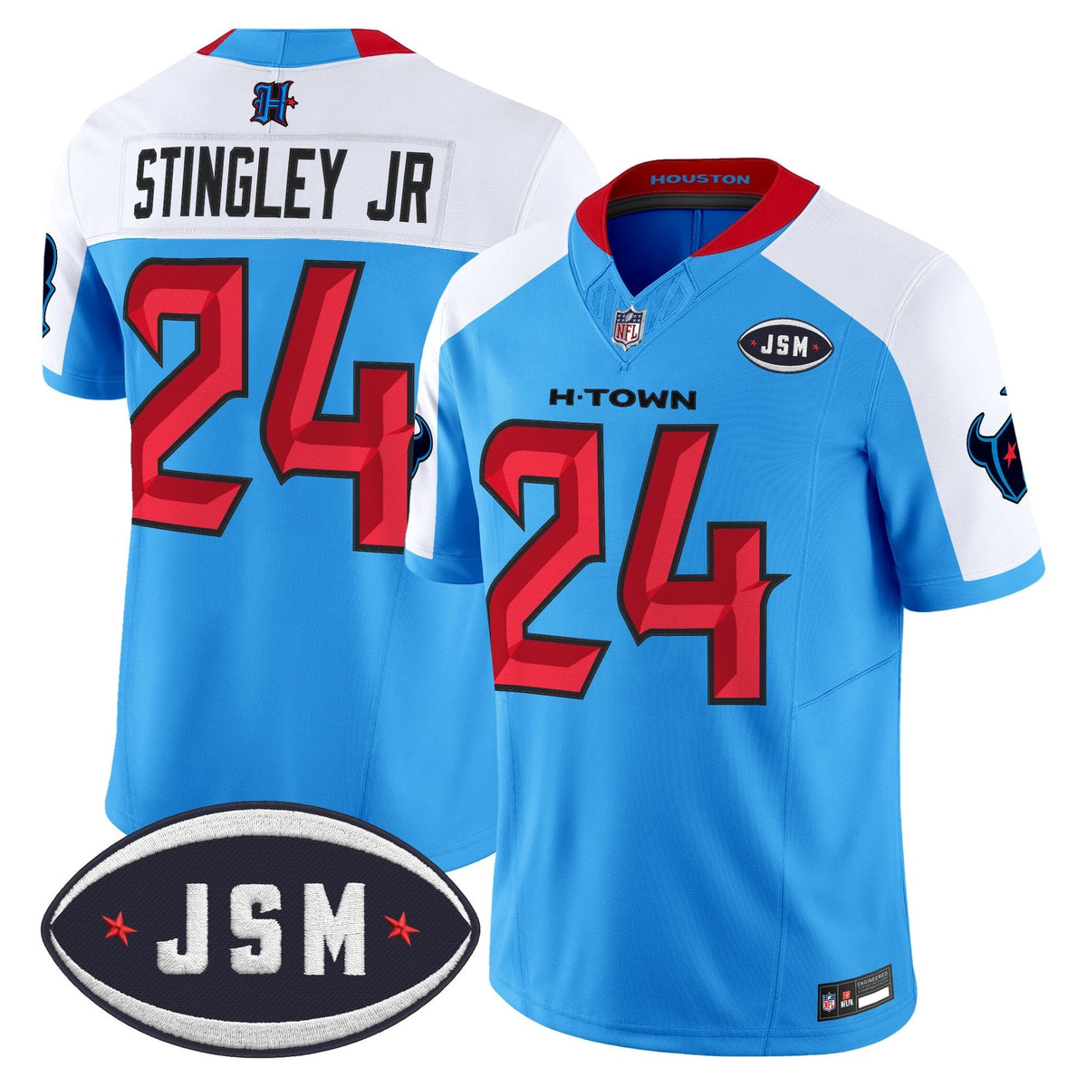 Houston Texan Janice McNair Memorial Patch Vapor Limited Jersey - Stitched-Cuztomshoes