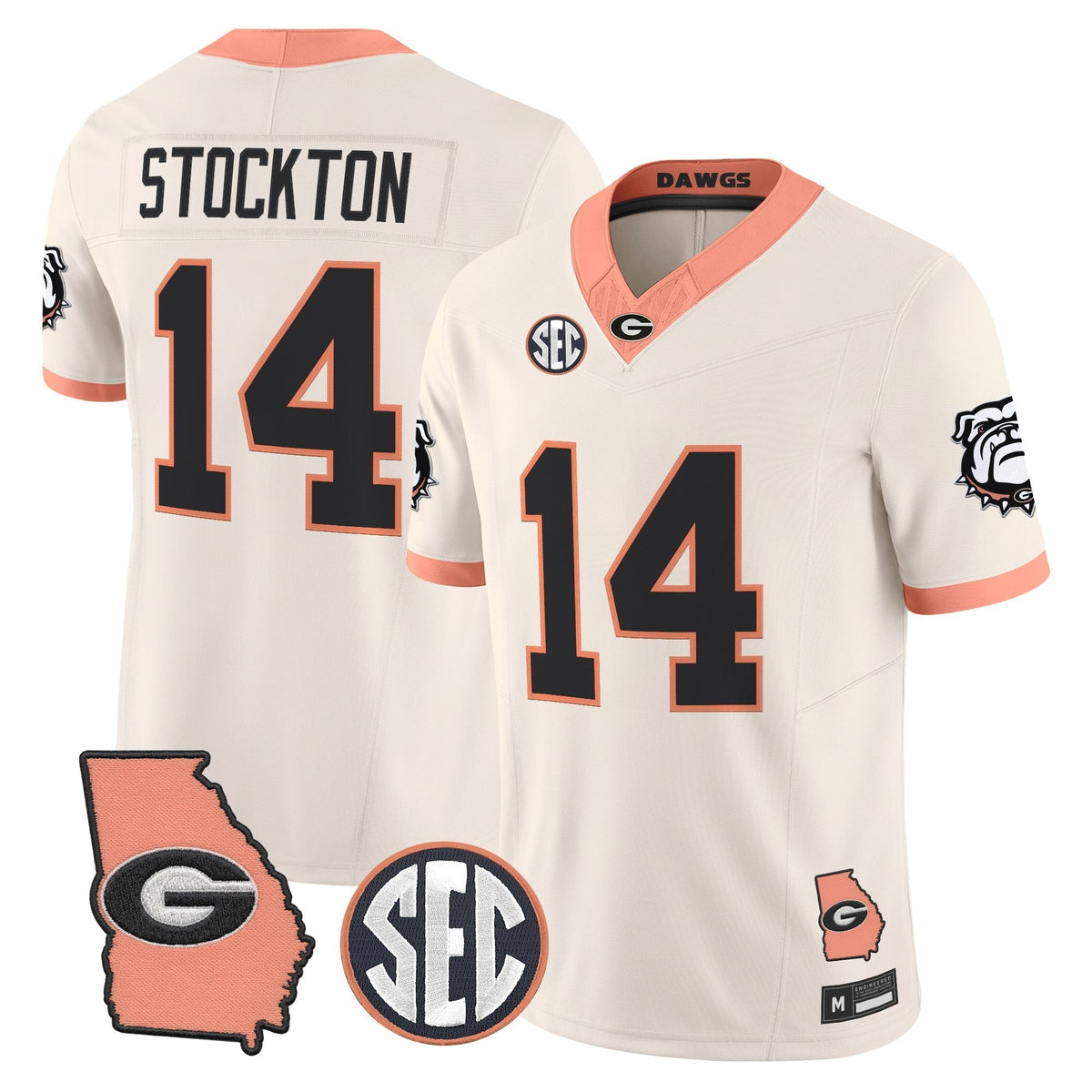Georgia Bulldogs The Big Peach Vapor Limited Jersey - Stitched