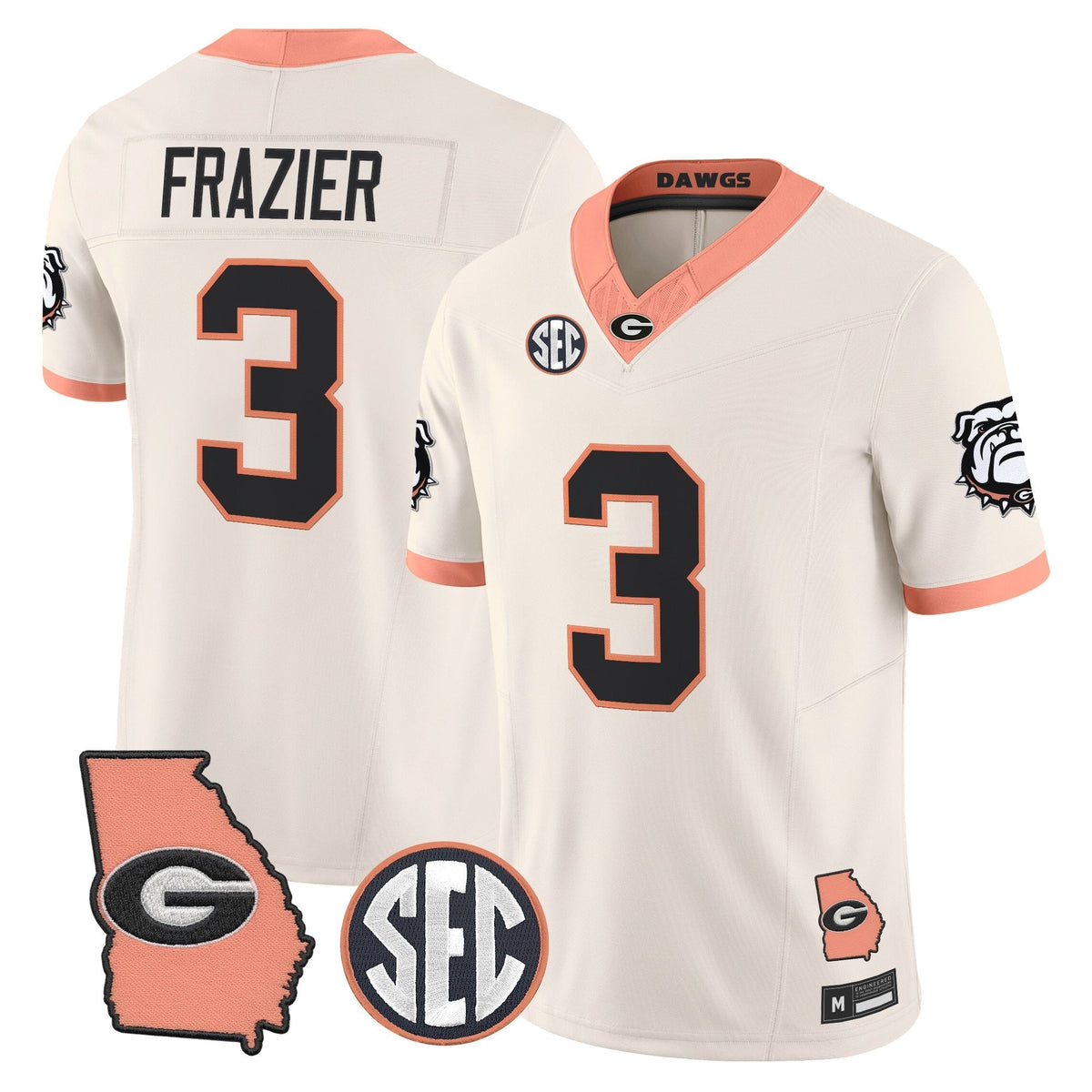 Georgia Bulldogs The Big Peach Vapor Limited Jersey - Stitched