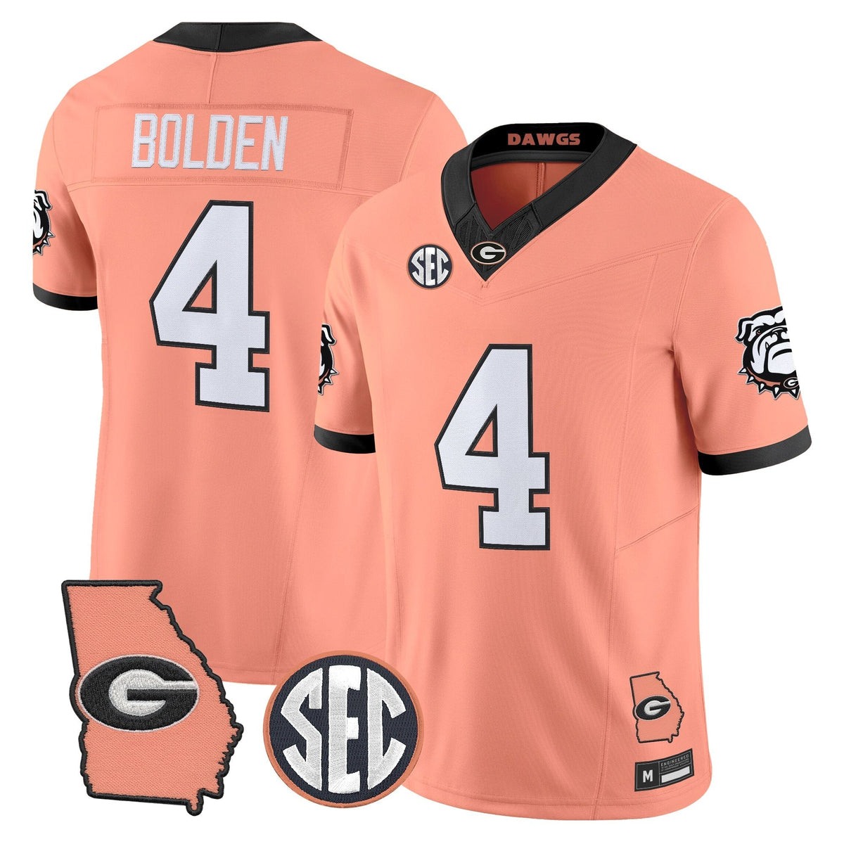 Georgia Bulldogs The Big Peach Vapor Limited Jersey - Stitched