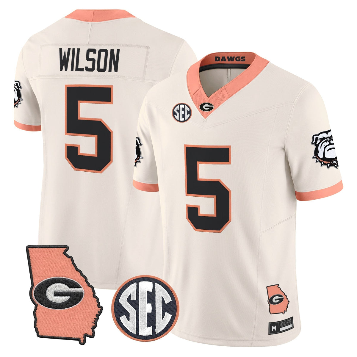 Georgia Bulldogs The Big Peach Vapor Limited Jersey - Stitched