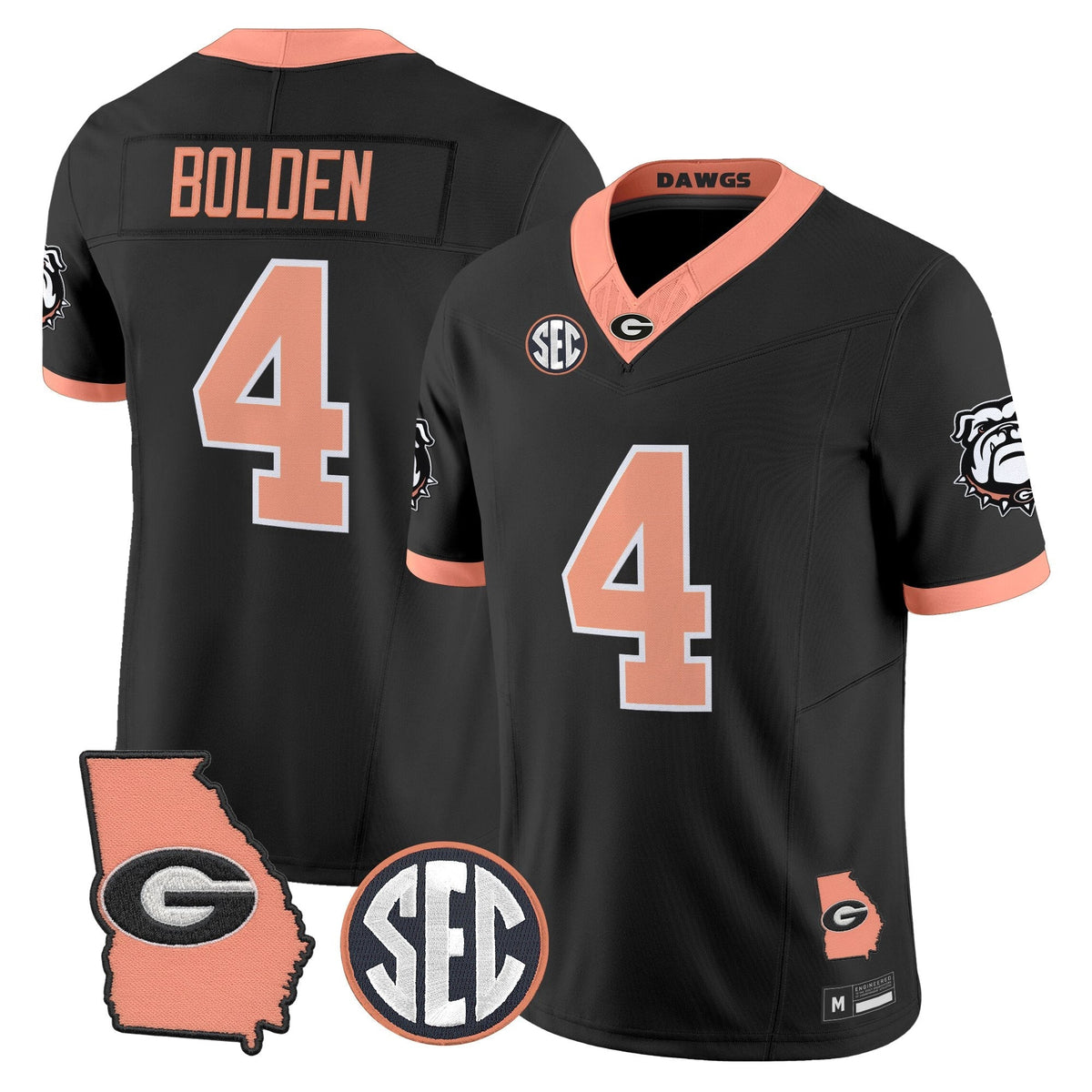 Georgia Bulldogs The Big Peach Vapor Limited Jersey - Stitched