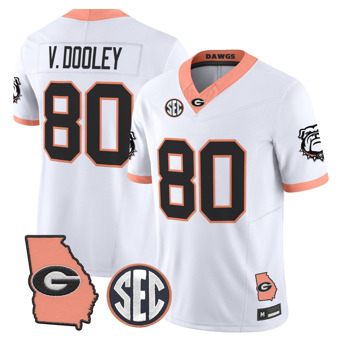 Georgia Bulldogs The Big Peach Vapor Limited Jersey - Stitched