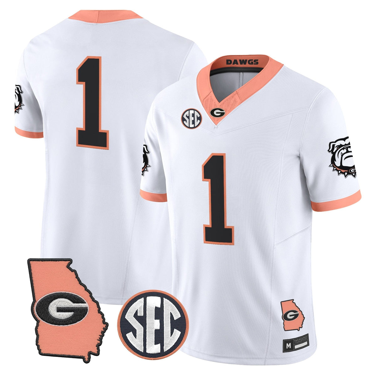 Georgia Bulldogs The Big Peach Vapor Limited Jersey - Stitched