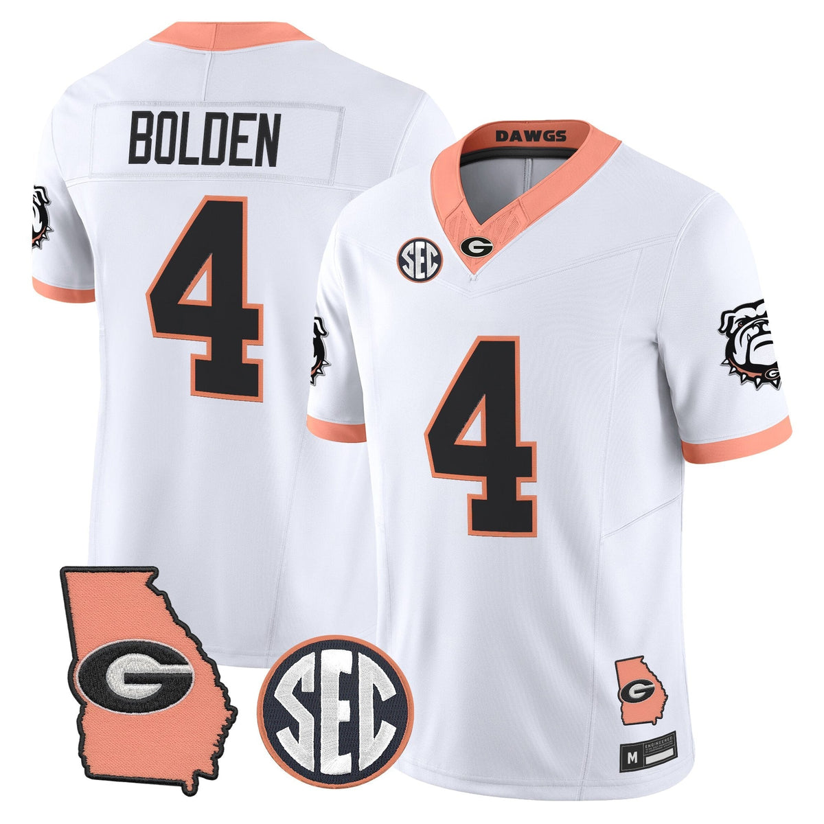 Georgia Bulldogs The Big Peach Vapor Limited Jersey - Stitched