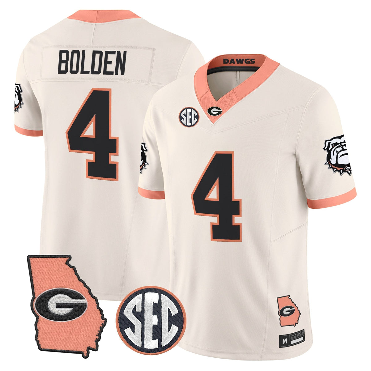 Georgia Bulldogs The Big Peach Vapor Limited Jersey - Stitched