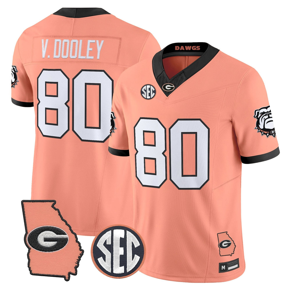 Georgia Bulldogs The Big Peach Vapor Limited Jersey - Stitched