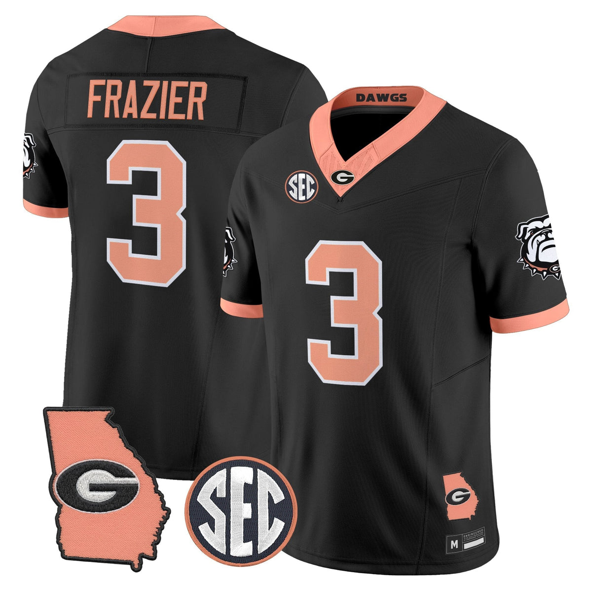 Georgia Bulldogs The Big Peach Vapor Limited Jersey - Stitched