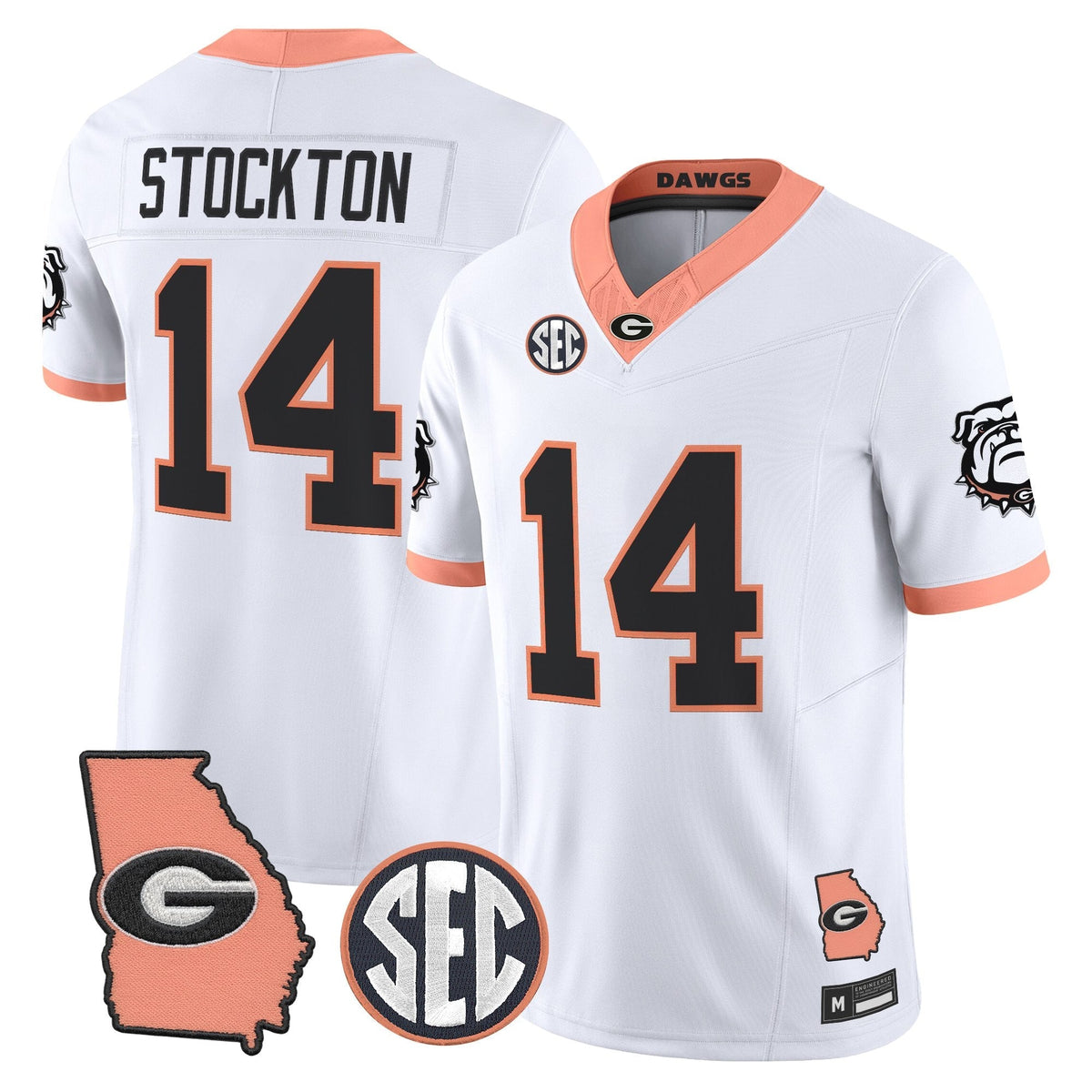 Georgia Bulldogs The Big Peach Vapor Limited Jersey - Stitched