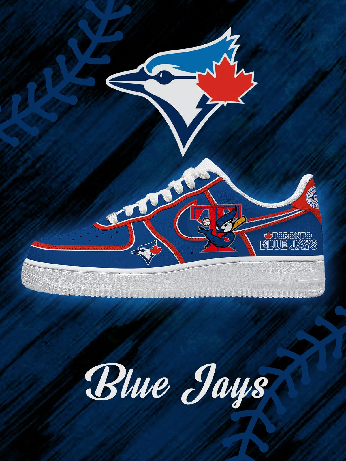 Toronto Baseball V.2 Custom Low-top Sneakers For Fans