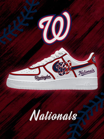 Washington Baseball V.2 Custom Low-top Sneakers For Fans