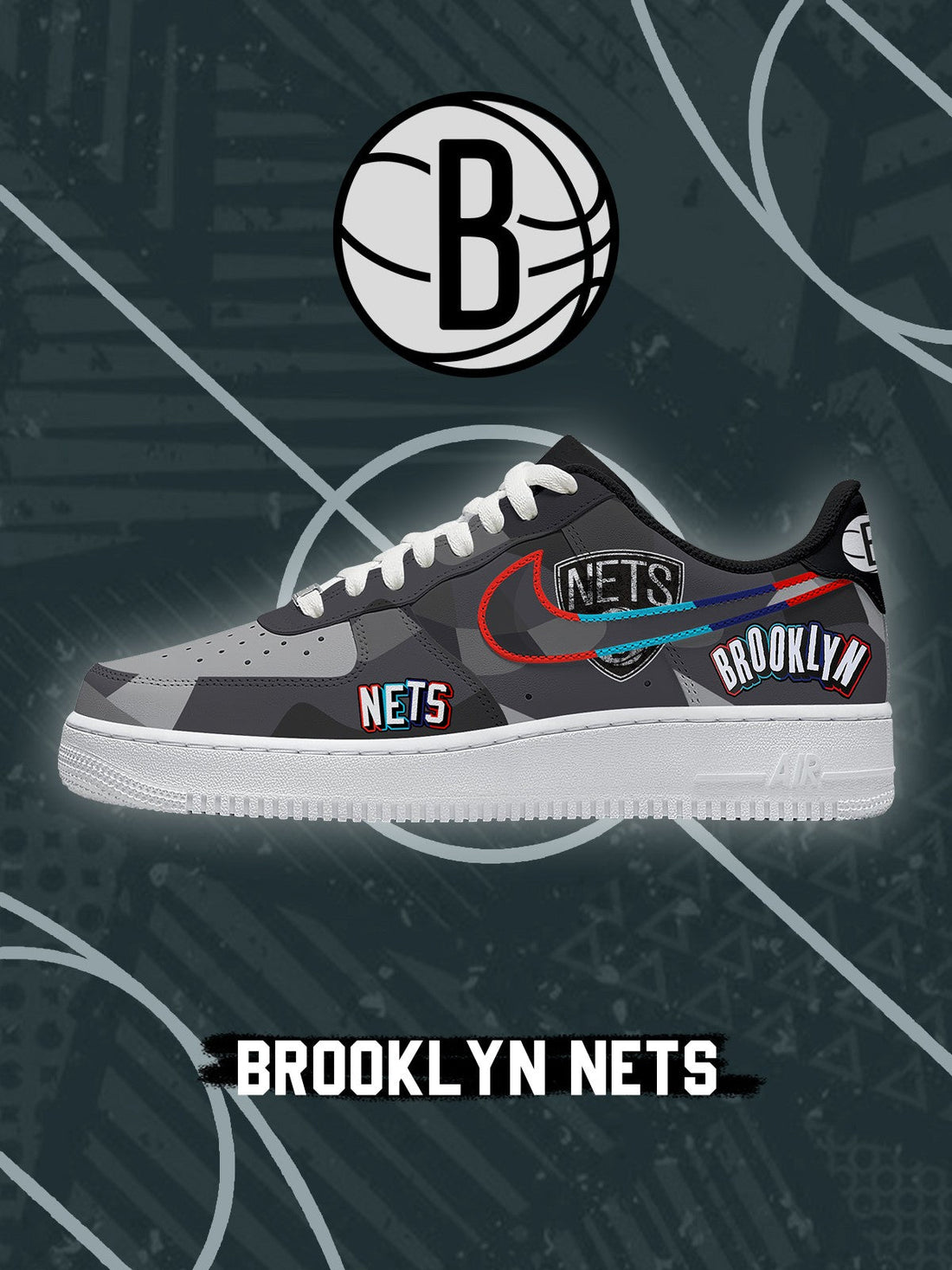 Brooklyn Basketball V.2 Custom Low-top Sneakers For Fans-Cuztomshoes