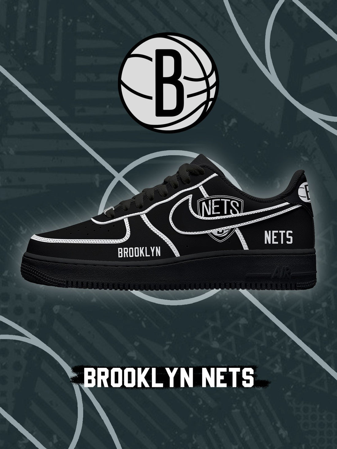 Brooklyn Basketball V.4 Custom Low-top Sneakers For Fans-Cuztomshoes