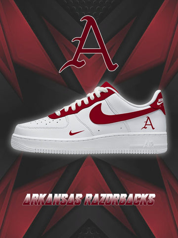 Arkansas College Custom Low-top Sneakers For Fans