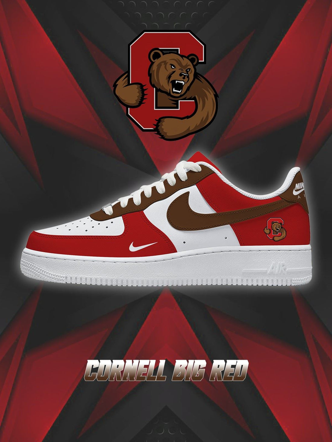 Cornell College Custom Low-top Sneakers For Fans-Cuztomshoes