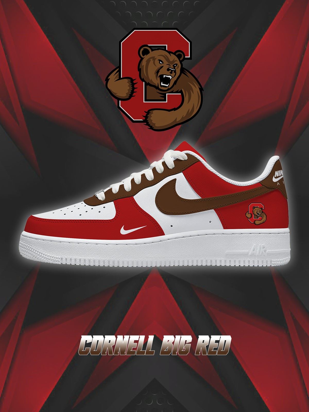 Cornell College Custom Low-top Sneakers For Fans