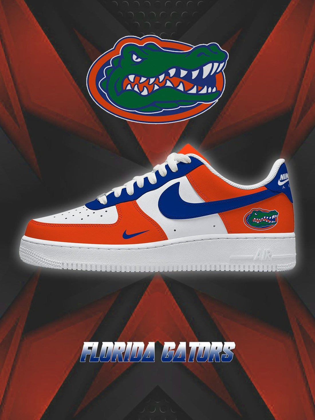 Florida College Custom Low-top Sneakers For Fans-Cuztomshoes