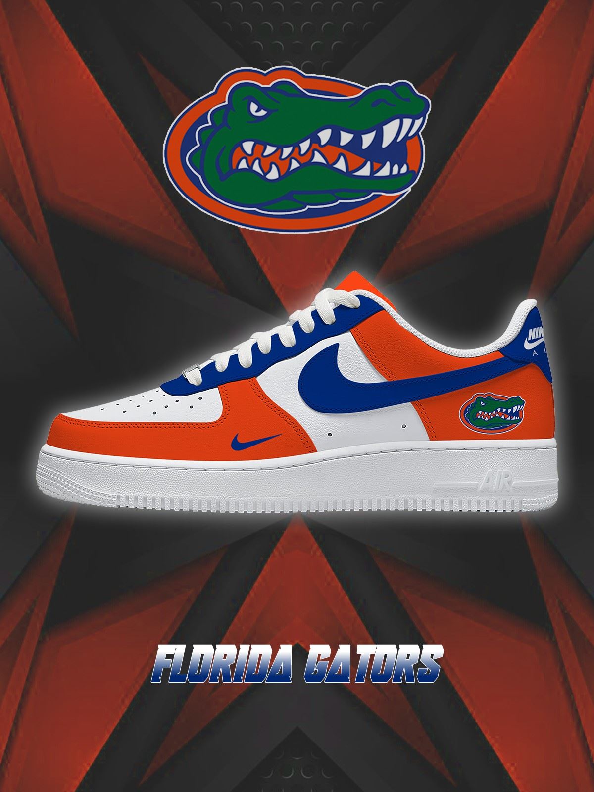Florida College Custom Low-top Sneakers For Fans