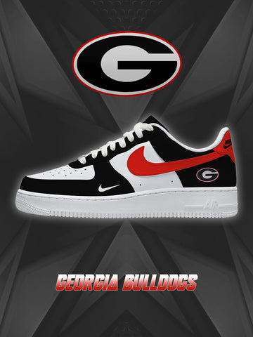 Georgia College Custom Low-top Sneakers For Fans