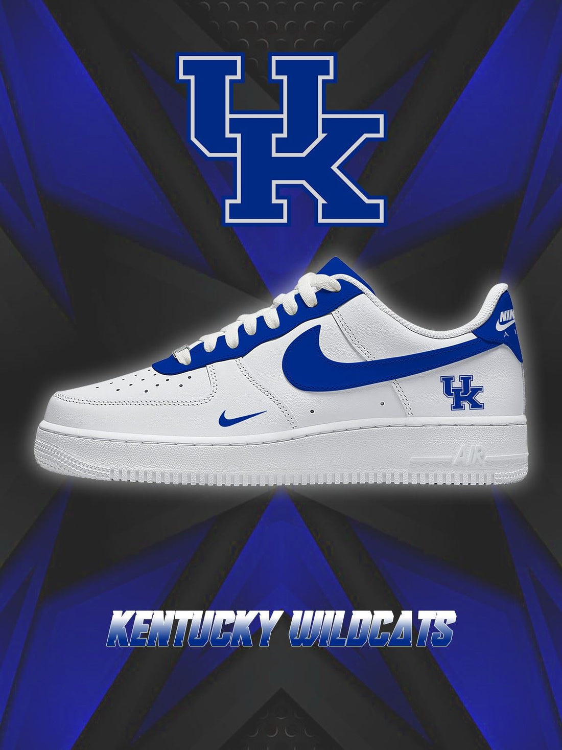 Kentucky College Custom Low-top Sneakers For Fans-Cuztomshoes