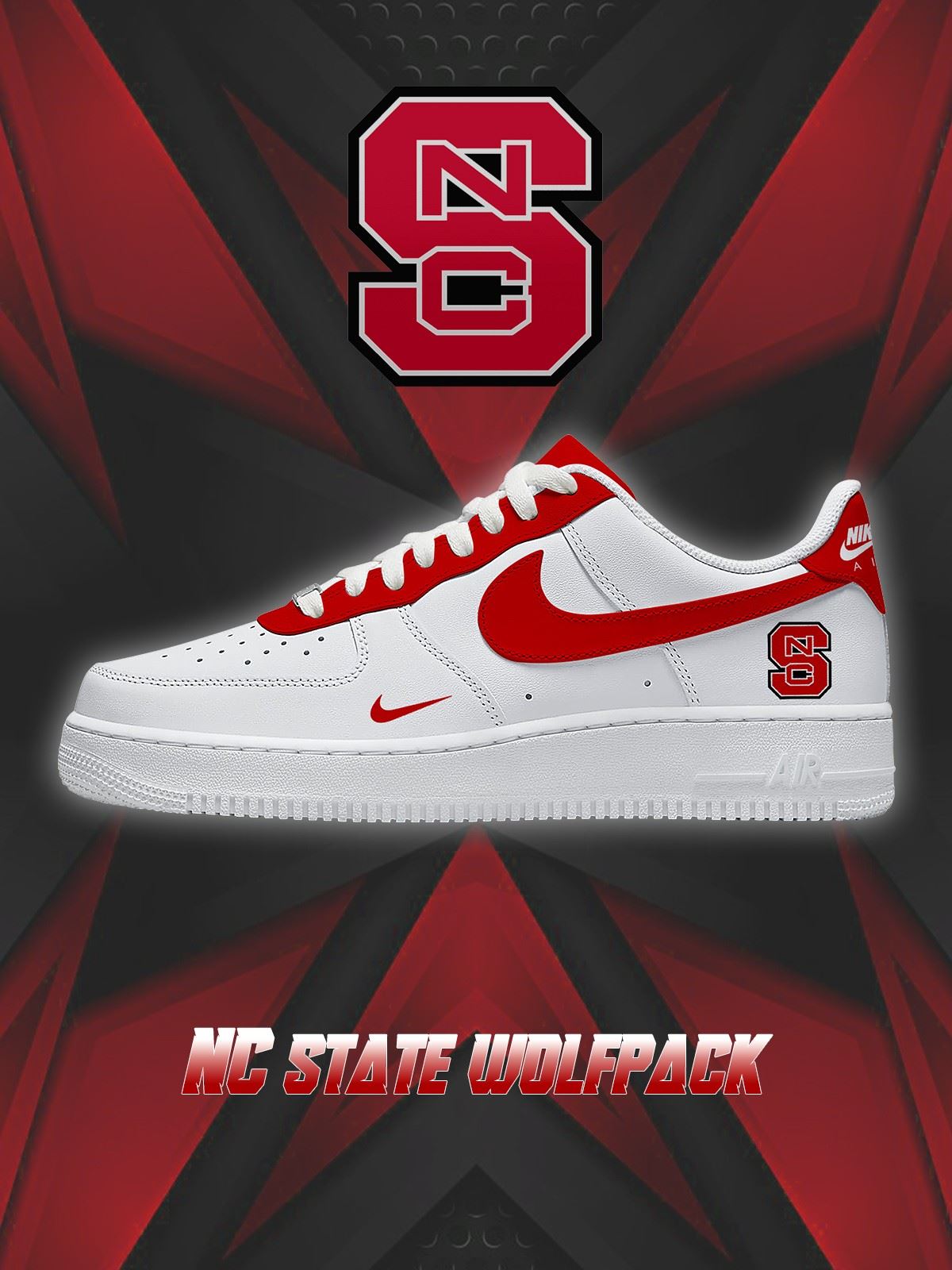NC State College Custom Low-top Sneakers For Fans