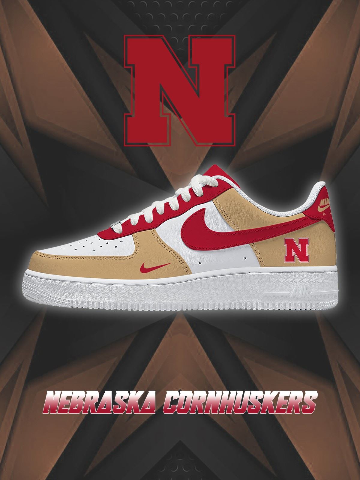 Nebraska College Custom Low-top Sneakers For Fans