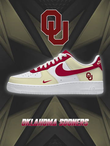 Oklahoma College Custom Low-top Sneakers For Fans