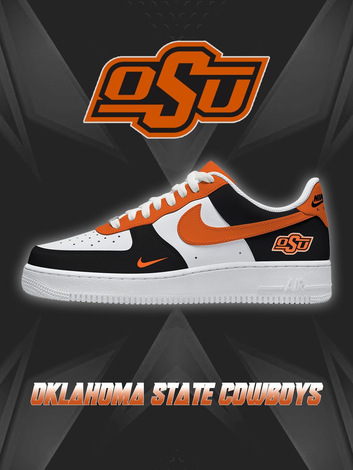 Oklahoma State College Custom Low-top Sneakers For Fans