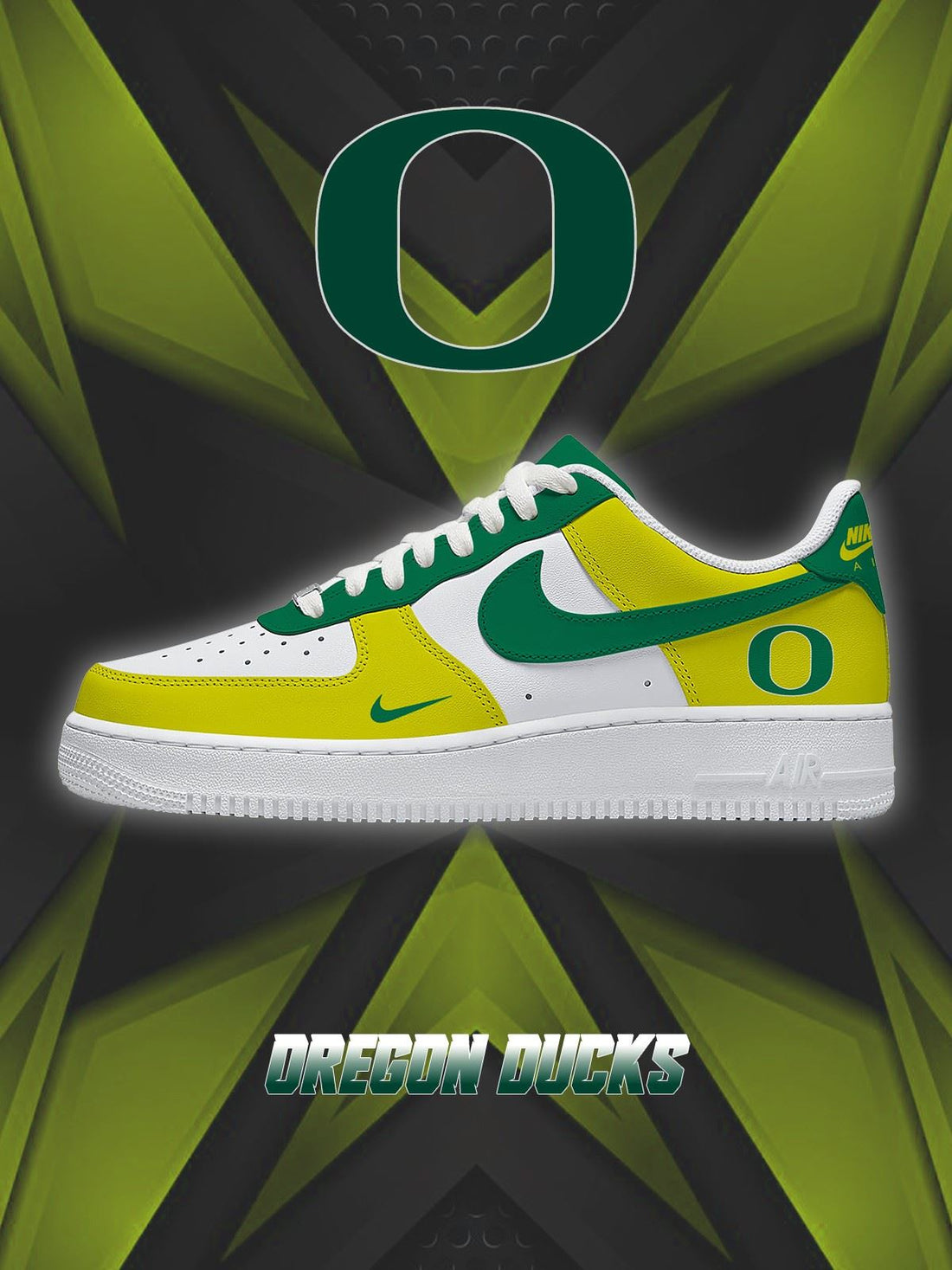 Oregon College Custom Low-top Sneakers For Fans-Cuztomshoes