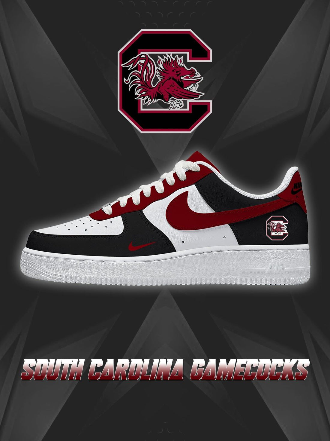 South Carolina College Custom Low-top Sneakers For Fans-Cuztomshoes
