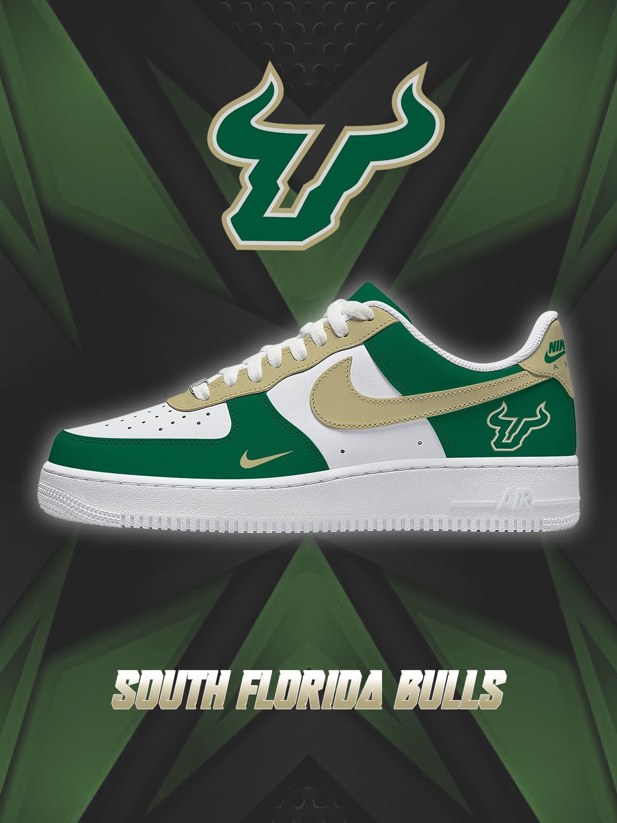 South Florida College Custom Low-top Sneakers For Fans