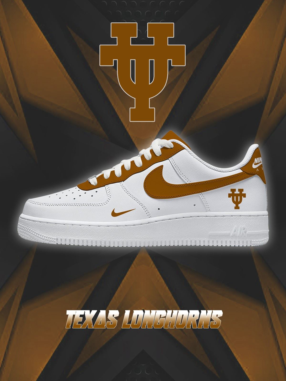 Texas College Custom Low-top Sneakers For Fans