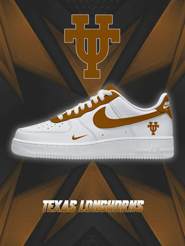Texas College Custom Low-top Sneakers For Fans