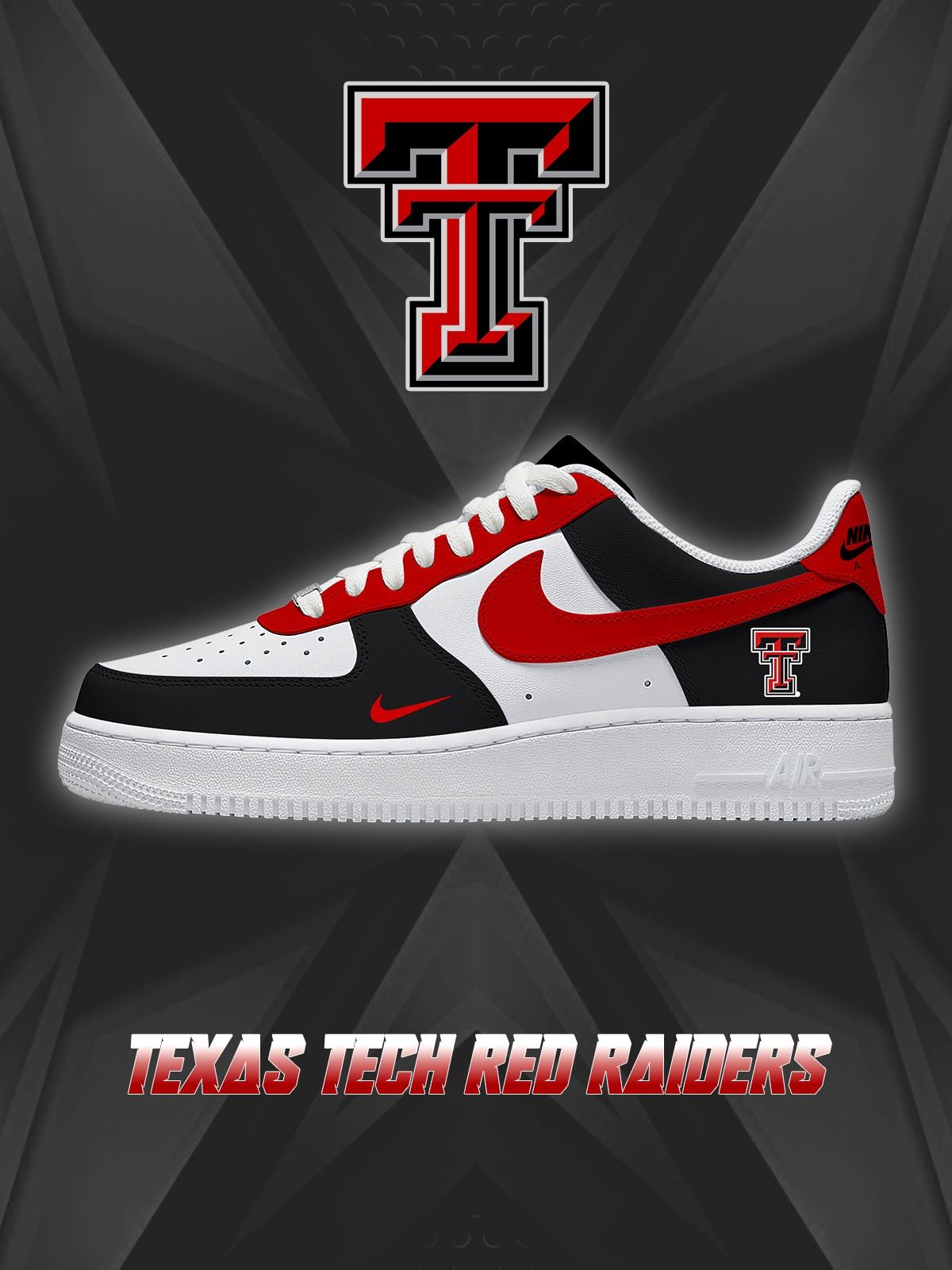 Texas Tech College Custom Low-top Sneakers For Fans