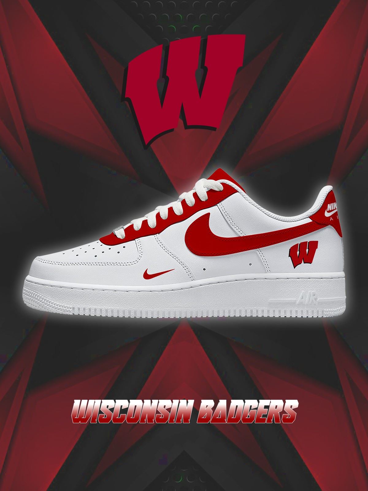Wisconsin College Custom Low-top Sneakers For Fans