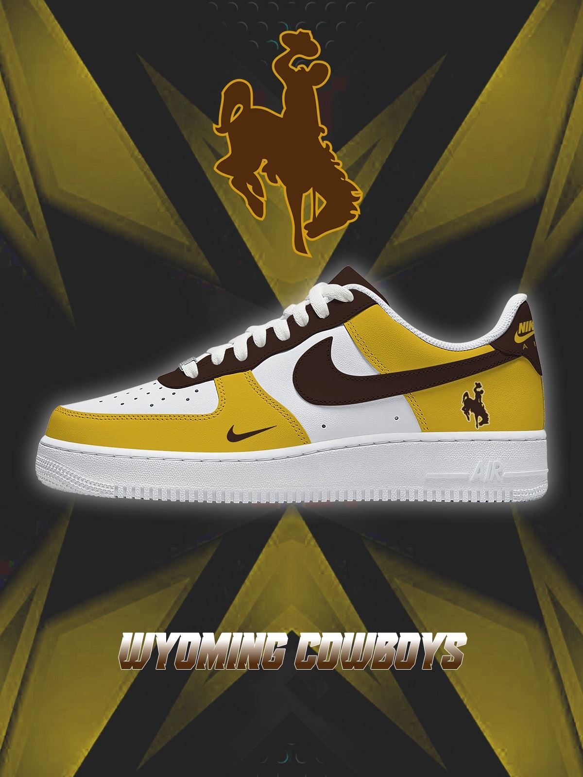Wyoming College Custom Low-top Sneakers For Fans