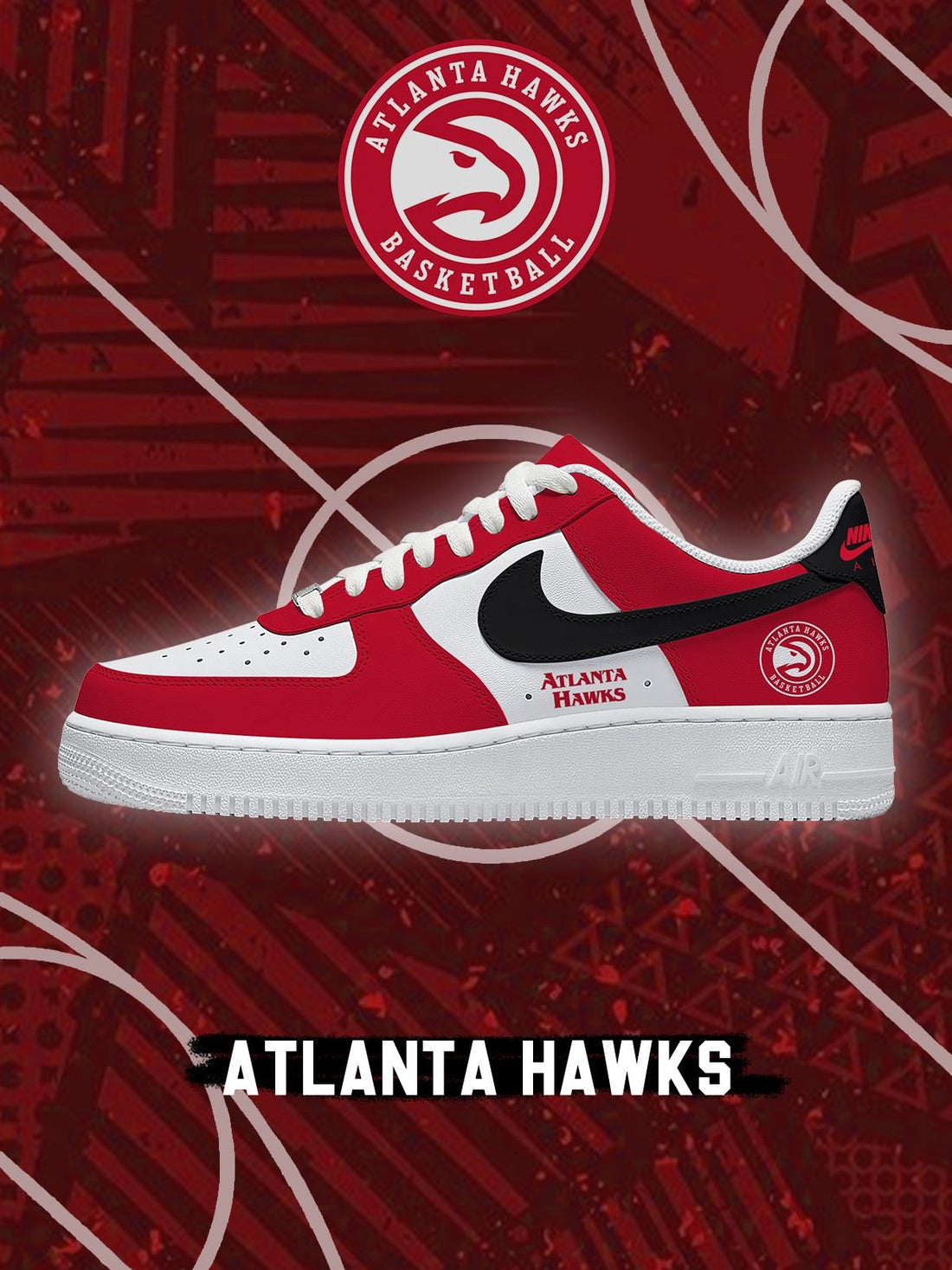 Atlanta Basketball Custom Low-top Sneakers For Fans-Cuztomshoes