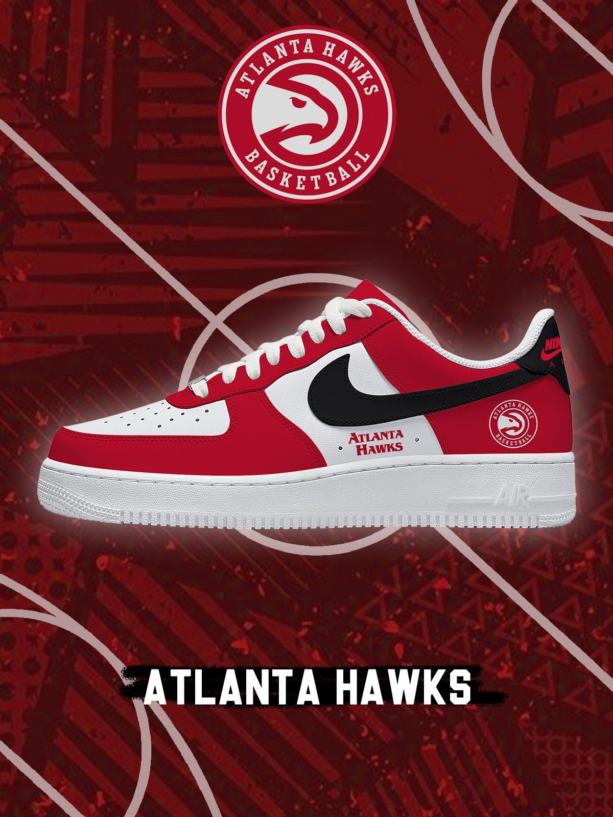 Atlanta Basketball Custom Low-top Sneakers For Fans
