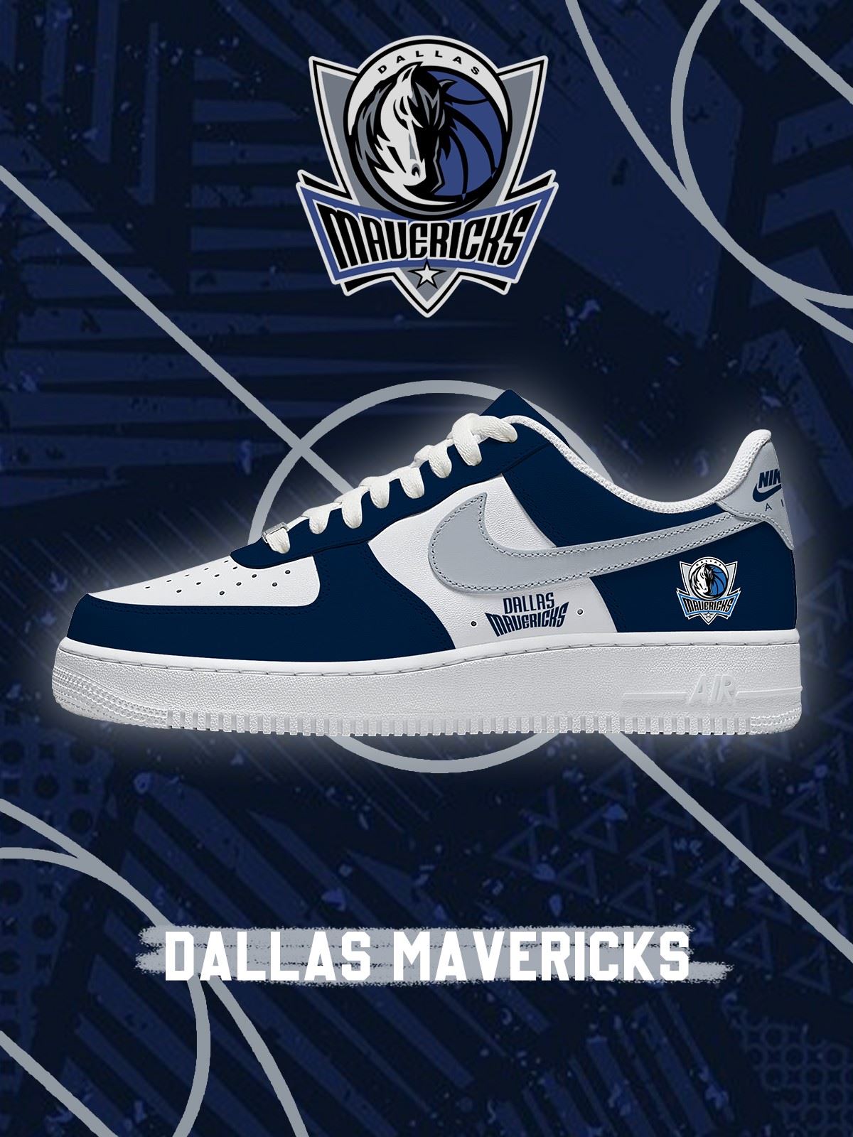 Dallas Basketball Custom Low-top Sneakers For Fans