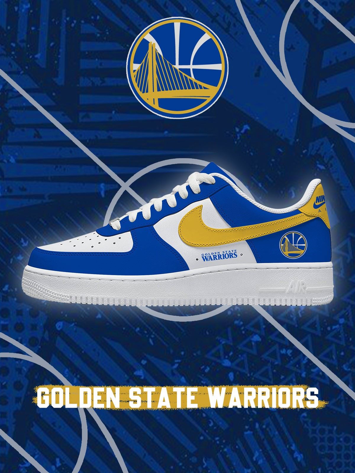 Golden State Basketball Custom Low-top Sneakers For Fans