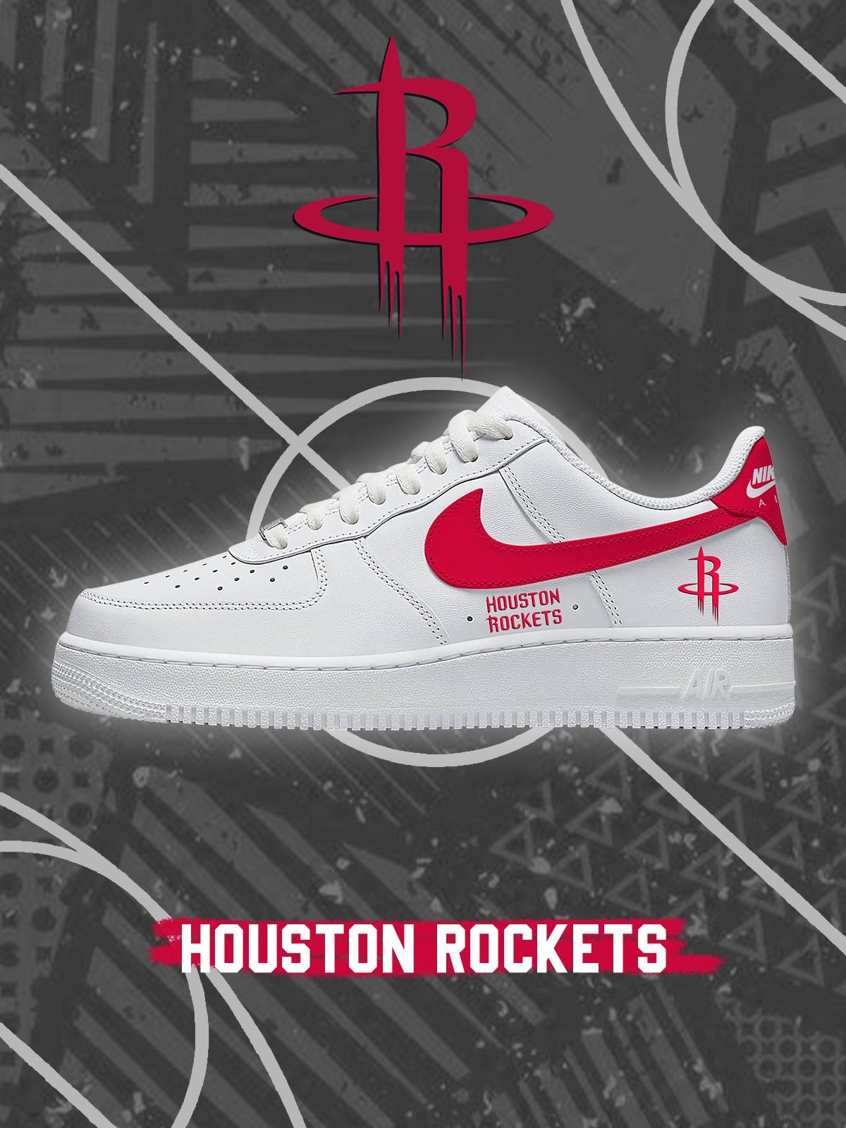 Houston Basketball Custom Low-top Sneakers For Fans