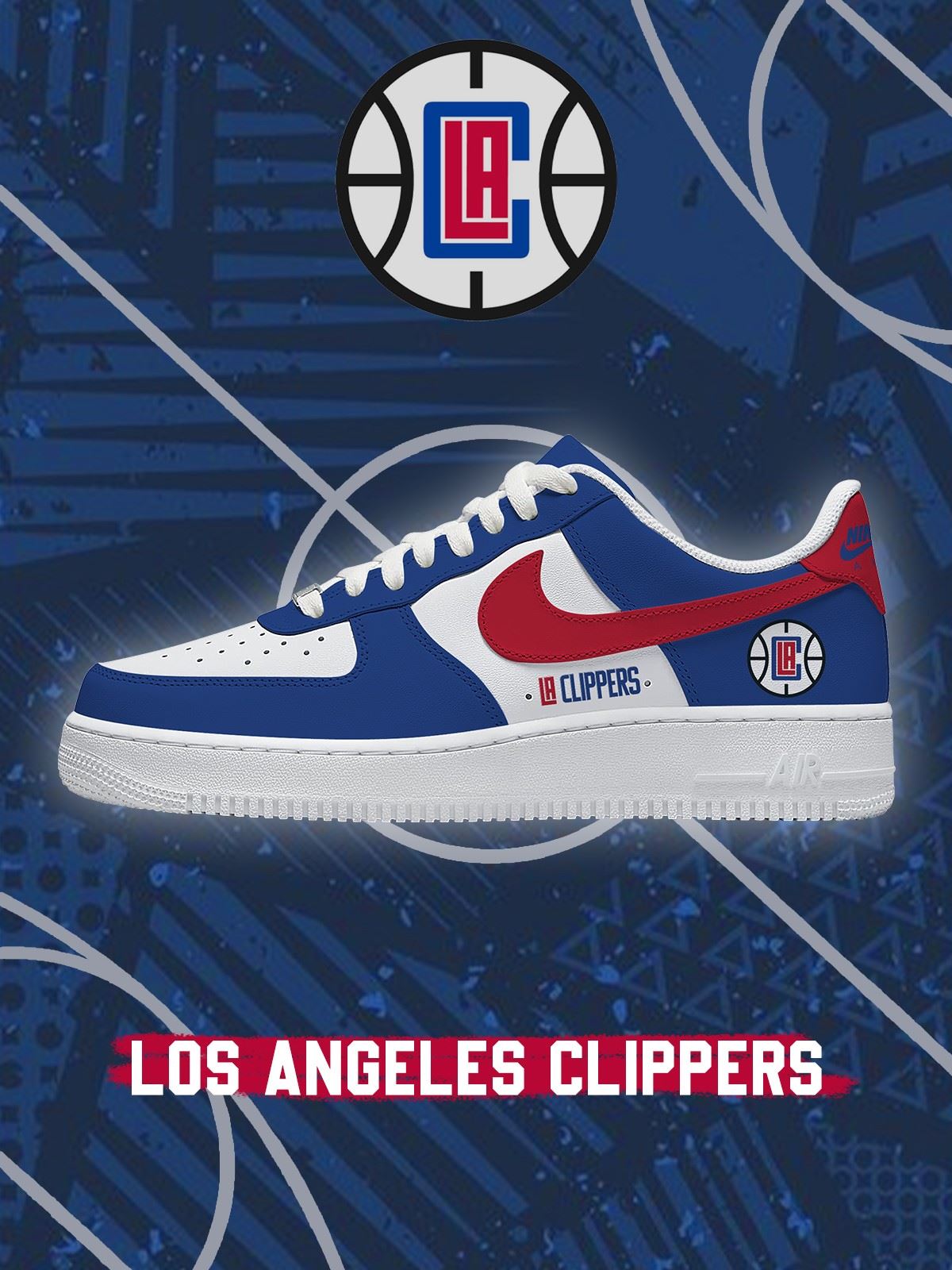 Los Angeles Basketball Custom Low-top Sneakers For Fans