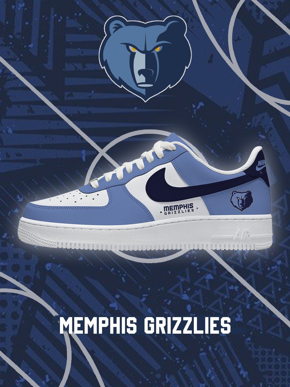 Memphis Basketball Custom Low-top Sneakers For Fans