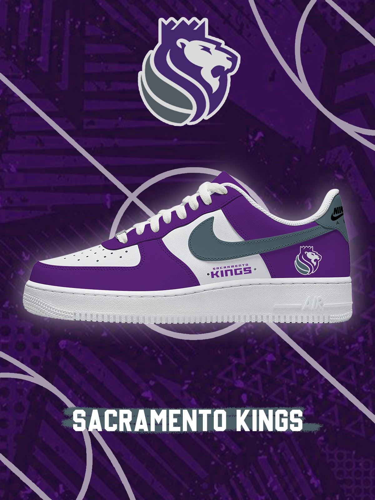 Sacramento Basketball Custom Low-top Sneakers For Fans