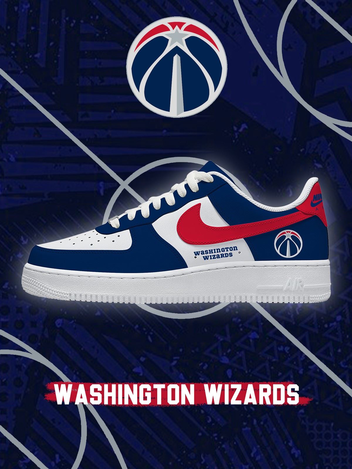 Washington Basketball Custom Low-top Sneakers For Fans