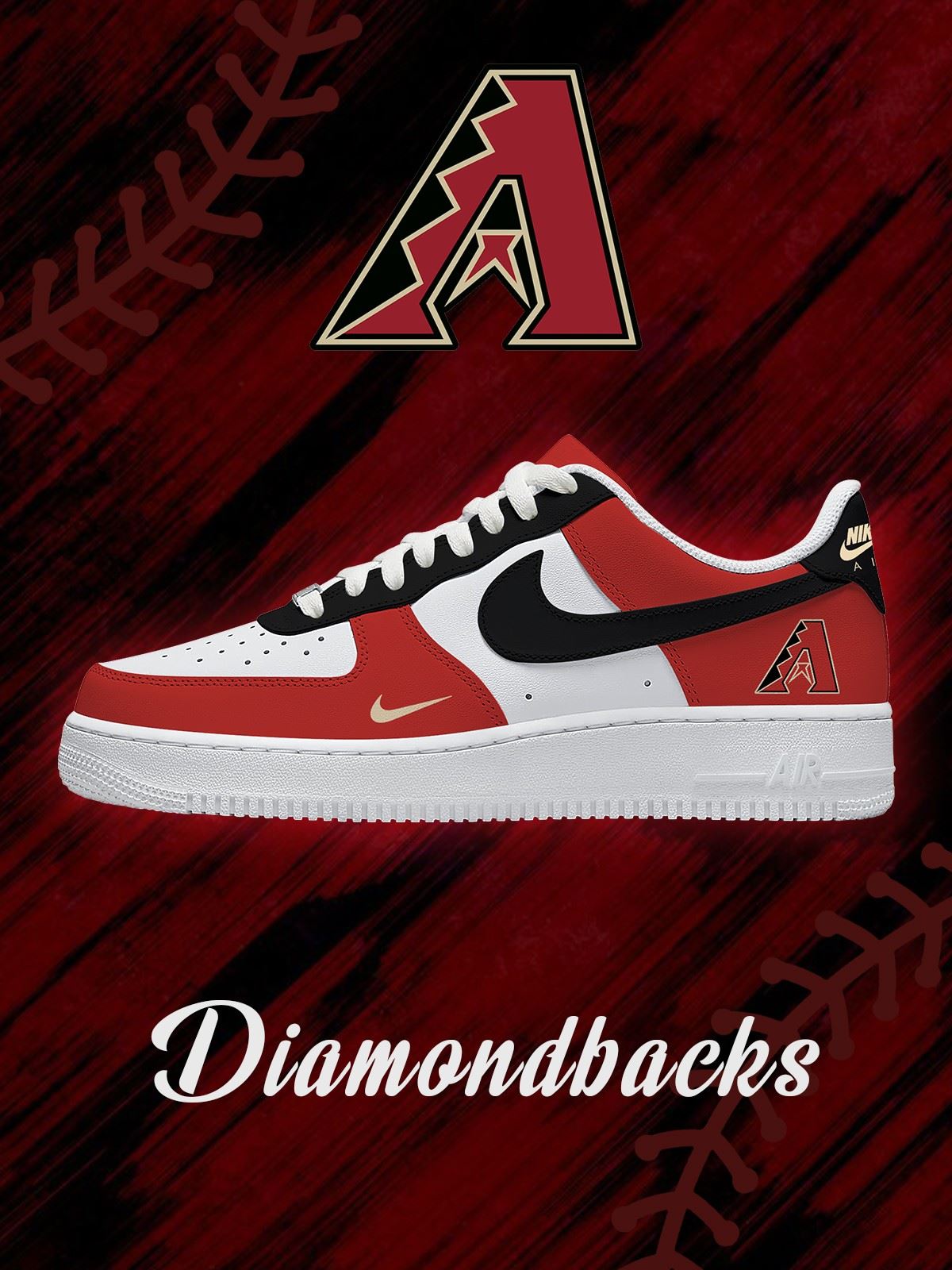 Arizona Baseball Custom Low-top Sneakers For Fans