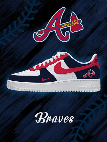 Atlanta Baseball Custom Low-top Sneakers For Fans