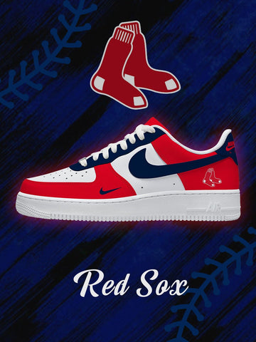 Boston Baseball Custom Low-top Sneakers For Fans