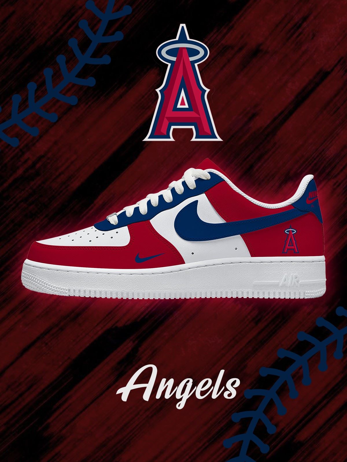 Los Angeles Baseball Custom Low-top Sneakers For Fans